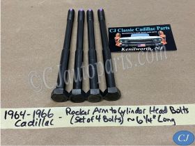 1964 1965 1966 Cadillac Deville Eldorado Fleetwood Calais 429 Engine ROCKER ARM CYLINDER HEAD BOLTS (~6-1/4" LONG) SET OF 4